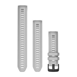 Garmin Óraszíj 20 mm ködszürke szilikon, extra hosszú kiegészítő szíjja (Instinct 2S)