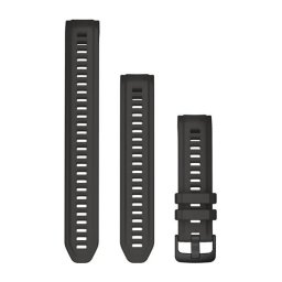 Garmin Óraszíj 20 mm grafit szilikon extra hosszú kiegészítő szíjjal (Instinct 2S)