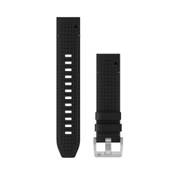 Garmin Óraszíj 22 mm bőr/FKM hibrid, fekete/zöld (QuickFit), MARQ (Gen 2)