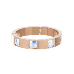 Cango & Rinaldi - Mosaic AB kristályos rose gold színű fém karkötő (S)