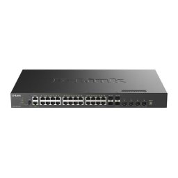 D-Link DXS-3410-32XY/E - 10G L3 Stackable Managed Switches, 24*10GBASE-T 4*10G SFP 4*25G SFP28 Multi-Gigabit