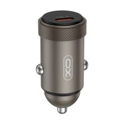 XO CC70 autós töltő Type-C aljzat (30W, PD gyorstöltő) FEKETE