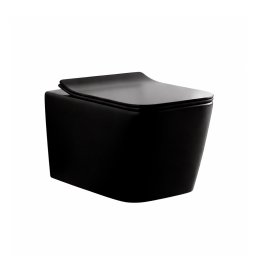 Tina fali rimless WC soft close ülőkével fekete