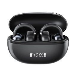 Haylou Xiaomi Airfree vezeték nélküli fülhallgató, fülre akasztós, fekete