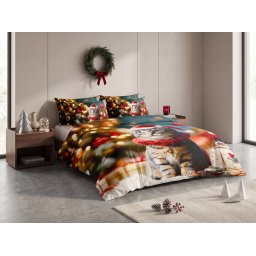 3D Pamut ágyneműhuzat HOLLY PAWS színes + párnahuzat 40x50 cm ingyenesen Ágyneműhuzat mérete: 70 x 90 cm | 140 x 200 cm