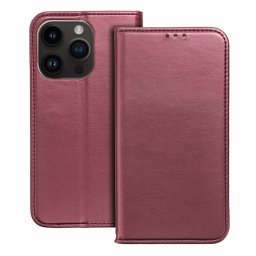 SMART MAGNETO könyvtok iPhone 17 - bordó