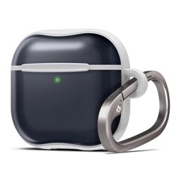 SPIGEN CLASSIC C1 szilikon telefonvédő (ütésállóság, légpárnás sarok, MagSafe) SÖTÉTSZÜRKE Apple AirPods 4