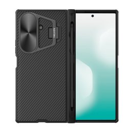 NILLKIN CAMSHIELD PROP MAGNETIC szilikon telefonvédő (ütésállóság, kameravédő, kitámasztó, csíkos, érintő ceruza) FEKETE Samsung Galaxy Z Fold7 (SM-F966)