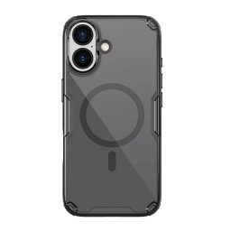 NILLKIN NATURE PRO MAGNETIC műanyag telefonvédő (ütésállóság, légpárnás sarok, MagSafe) FEKETE Apple iPhone 17