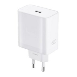 REALME SUPERVOOC hálózati töltő USB aljzat (80W, PD gyorstöltő) FEHÉR