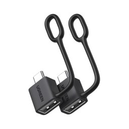 UGREEN adapter 2db (Type-C - USB aljzat, OTG, adatátvitel és töltés) FEKETE
