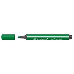 STABILO Filctoll, 1,5-2 mm, rugós hegy, STABILO "Trio Scribbi", zöld