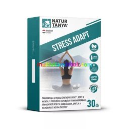 STRESS ADAPT 30 db kapszula - Rózsagyökér, Baktövis, Panax ginseng, Maca és Ashwagandha, B5-, B6 vitaminnal és duomagnézium mátrix - Natur Tanya
