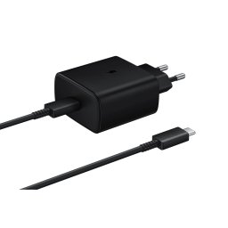 Samsung EP-TA845EWE 45W fali töltő USB-C kábellel Samsung EP-DW767JWE 45W 1.8m - Fekete