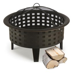 Blumfeldt Boston, tűzrakóhely, tűzhely, Ø60 cm, acél, befeketített (GQ15-Boston)