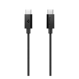 SPIGEN ESSENTIAL EB6010CC adatkábel (Type-C - Type-C, 60W, PD gyorstöltő, 100cm) FEKETE