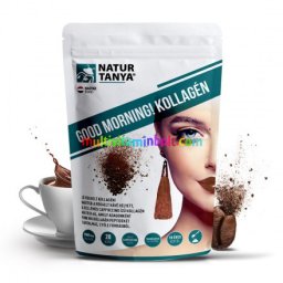 Good morning! Kollagén cappuccino 320 g - hal és marha kollagén peptidek, biotin, C-vitamin és cink-biszglicinát - Natur Tanya