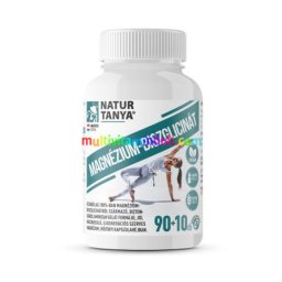 Magnézium biszglicinát-kelát 90+10 db kapszula, 100 mg, kelátkötésű, szerves, vegán - Natur Tanya