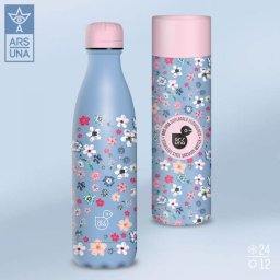 Ars Una duplafalú fémkulacs díszdobozban - 500 ml -Pearl Blossom Blue