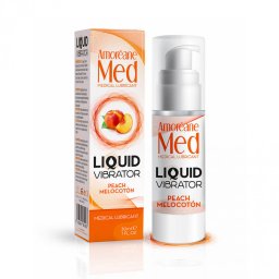 Amoréane - Liquid Vibrator csiklóstimuláló gél hölgyeknek barack illattal (30 ml)