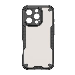 Defender szilikon telefonvédő (ütésállóság, légpárnás sarok, akril hátlap, kameravédő) FEKETE Apple iPhone 16 Pro