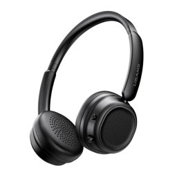 USAMS SR01 bluetooth fejhallgató SZTEREO (v5.3, mikrofon, aktív zajszűrő) FEKETE