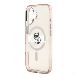 KARL LAGERFELD IML CHOUPETTE SKETCH LOGO MAGSAFE szilikon telefonvédő (ütésállóság, kameravédő, MagSafe) RÓZSASZÍN Apple iPhone 17