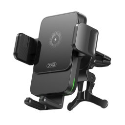 XO WX041 autós tartó (szellőzőre, 360°, gravitációs, 15W, wireless, 4.7-6,7" méret) FEKETE
