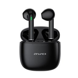 AWEI T26 PRO bluetooth fülhallgató SZTEREO (v5.3, TWS, aktív zajszűrő, vízálló + töltőtok) FEKETE