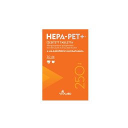 HEPA-PET Plus 250 mg ízesített tabletta a májműködés támogatására kutyáknak és macskáknak 30 darab