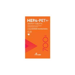HEPA-PET Plus 700 mg ízesített tabletta a májműködés támogatására kutyáknak 60 darab