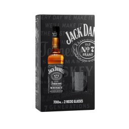 Jack Daniels Whiskey dd. + Pohár 0,7L 40%