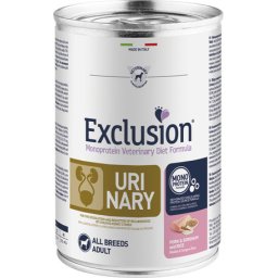Exclusion Dog Monoprotein Vet Diet & Urinary Pork & Sorghum and Rice konzerv (24 x 400 g) 9.6kg
