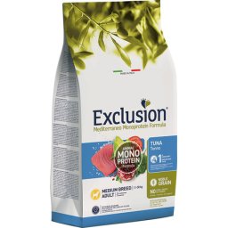 Exclusion Dog Mediterraneo Monoprotein Tuna Adult Medium 12kg