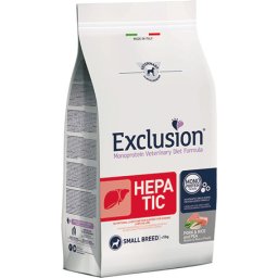 Exclusion Dog Hepatic Pork & Rice Small Breed 2kg