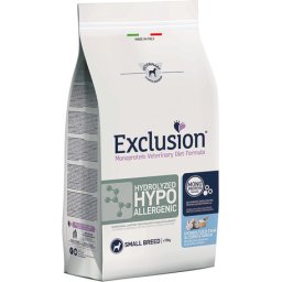 Exclusion Dog Hydolized Hypoallergenic Fish & Corn Starch Small Breed 2kg