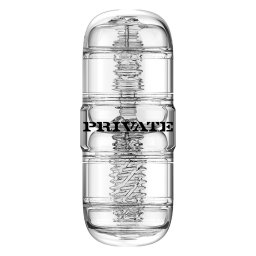 Private - Clear Shot punci, popsi és száj dupla maszturbátor (áttetsző)