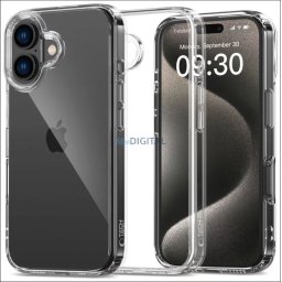 Apple iPhone 16e Tech-Protect FlexAir Hátlap - Átlátszó