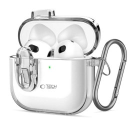 Apple AirPods 4 Tech-Protect Biztonsági Tok - Átlátszó