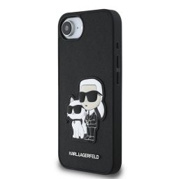 Apple iPhone 16e KARL LAGERFELD KLHCPSE4SANKCPK Hátlap - Fekete