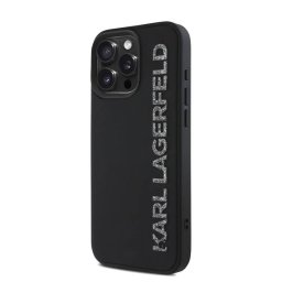 Apple iPhone 15 Pro KARL LAGERFELD KLHCP15LRBKGVCK Hátlap - Fekete