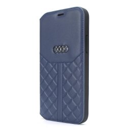 Apple iPhone 13 Pro Audi Bőr Könyvtok - Kék