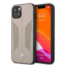 Apple iPhone 13 BMW BMHCP13MRSCSG Bőr Hátlap - Szürke