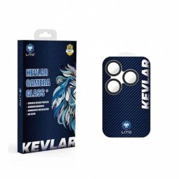 Apple iPhone 16 Pro/16 Pro Max Lito Kevlár Titanium Kameravédő Üvegfólia - Naturál