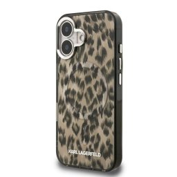 Apple iPhone 16 KARL LAGERFELD KLHMP16SHDLEOICW Magsafe IML Hátlap - Barna