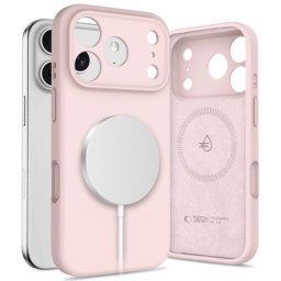 Apple iPhone 17 Pro Tech-Protect Silicon Magsafe Hátlap - Rózsaszín