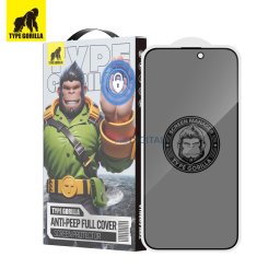 Apple iPhone 16 Pro /17/17 Pro TG Privacy 2.5D Full Üvegfólia - Fekete