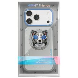 NIMMY tok SZEMÜVEG COOL DOG kompatibilis MagSafe az IPHONE 17 Pro Max-hoz szürke