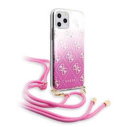 Guess GUHCN65WO4GPI iPhone 11 Pro Max rózsaszín kemény tok 4G Gradient