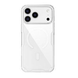 NILLKIN NATURE PRO MAGNETIC műanyag telefonvédő (ütésállóság, légpárnás sarok, MagSafe) ÁTLÁTSZÓ Apple iPhone 17 Pro